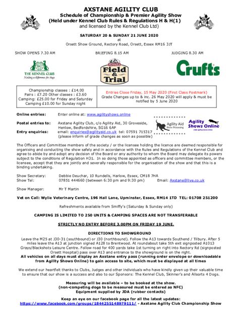 agilitynet shows to enter.